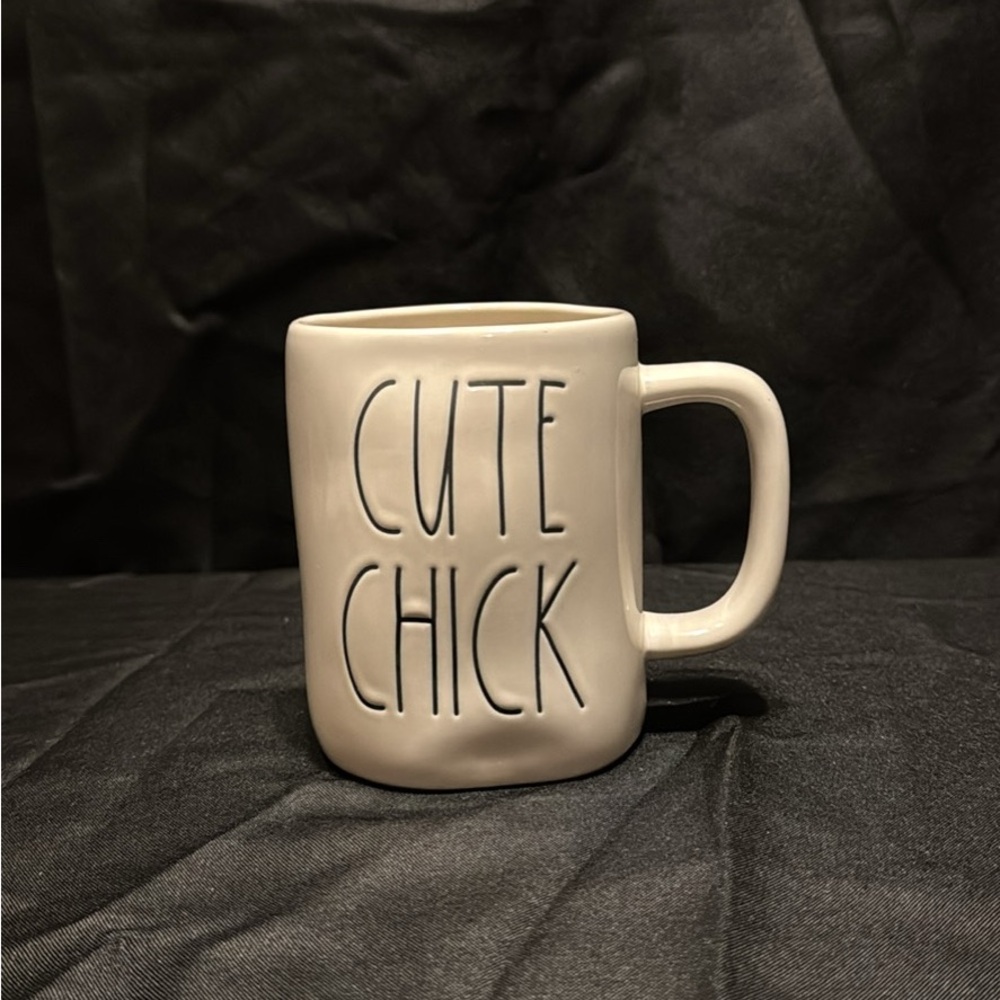 Rae Dunn Cream 'Cute Chick' Mug